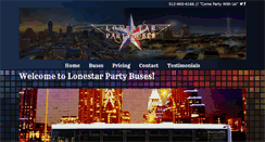 Desktop Screenshot of lonestarpartybuses.com