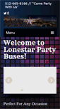 Mobile Screenshot of lonestarpartybuses.com